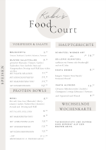 Speisekarte La Vista